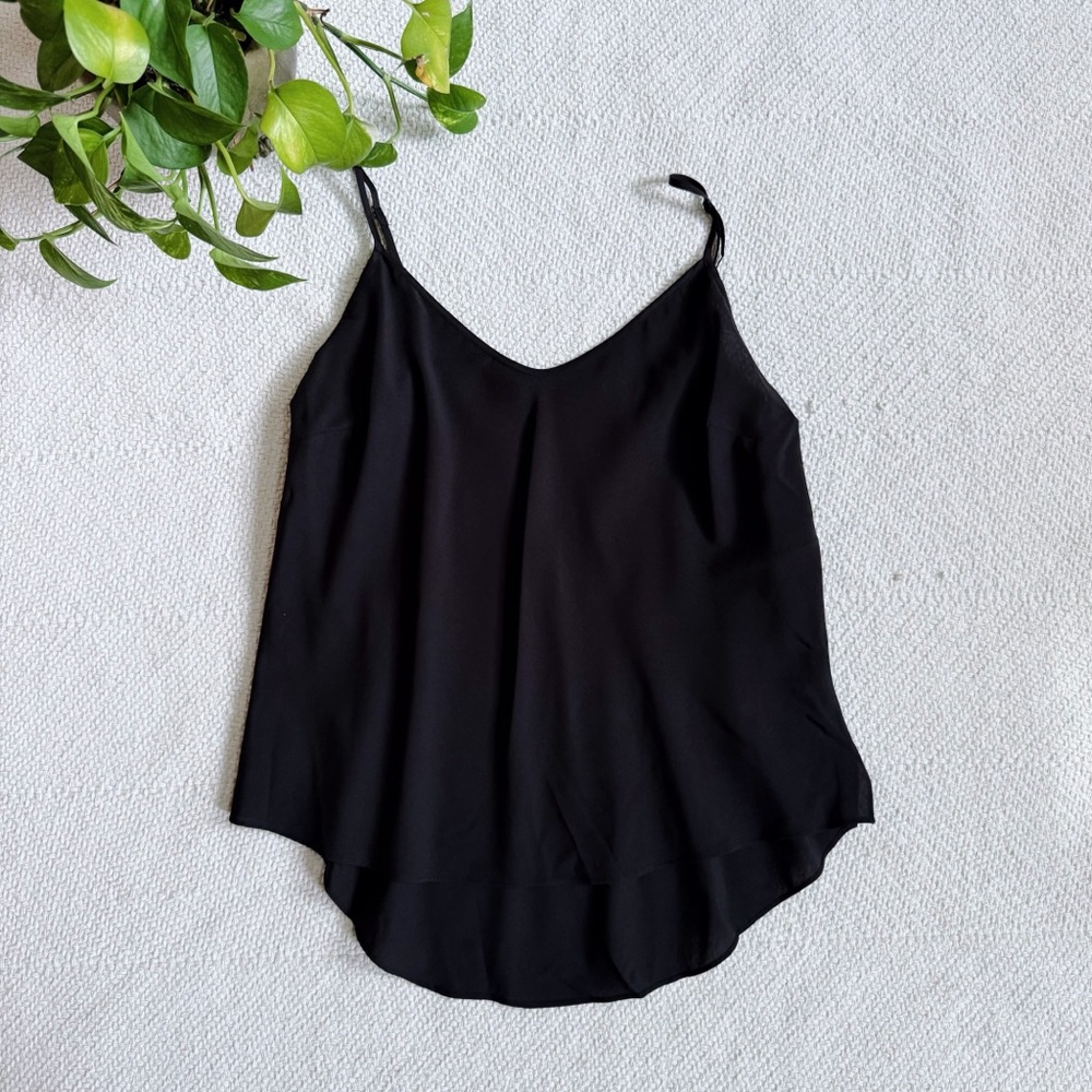 Veronica Beard Black Spaghetti Strap Cami Top Small